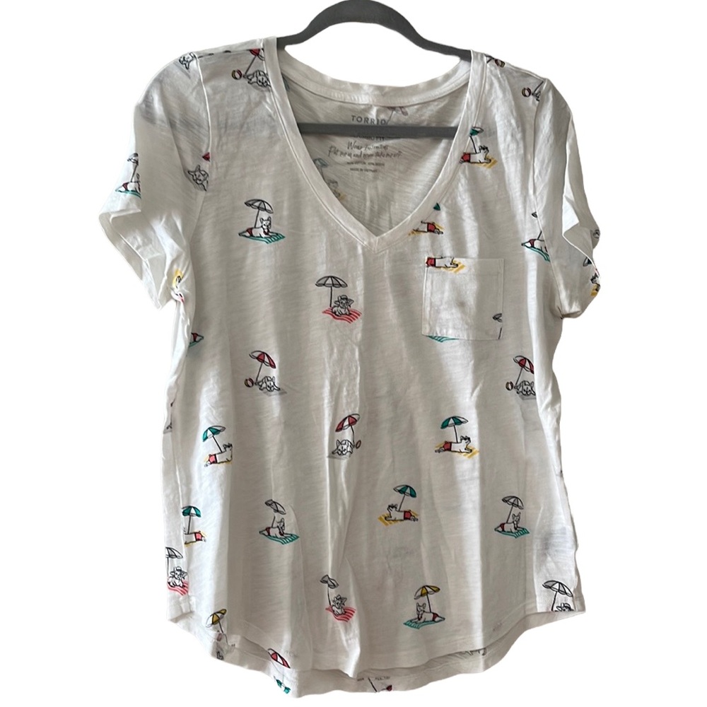 Torrid Classic Fit Beach Themed TShirt